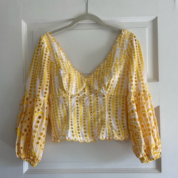 Charo Ruiz Ibiza Broderie Anglaise Renata Top - Picture 3 of 9